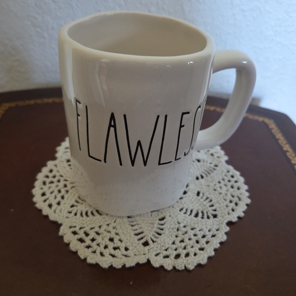 Rae Dunn Cream 'Flawless'‎ Mug